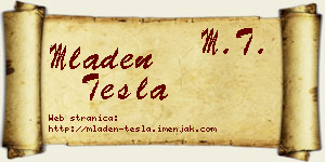 Mladen Tesla vizit kartica